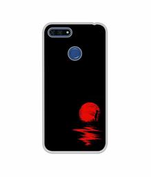 Amazon Brand - Solimo Designer Red Moon UV Printed Soft Back Case Mobile Cover for Huawei Honor 7A