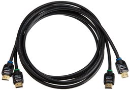 AmazonBasics Hochgeschwindigkeits-HDMI-Kabel (Ethernet, 3D, und Audio-Return) 2 m, 2 Stück