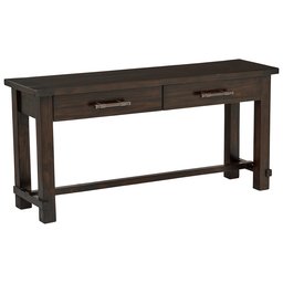 Amazon Brand – Stone & Beam Ferndale Rustic 2-Drawer Console Coffee Table, 63