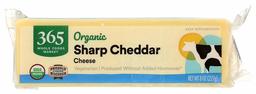 365 by Whole Foods Market, Organic Cheese Bar, Sharp Cheddar, 8 Ounce (Packaging May Vary)