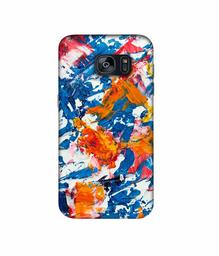 Amazon Brand - Solimo Designer Wax Color Mash On Canvas 3D Printed Hard Back Case Mobile Cover for Samsung Galaxy S7 Edge