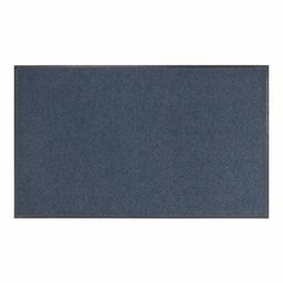 AmazonBasics Chevron Poly Rib Commercial Carpet Vinyl-Backed Mat 4x8 Blue