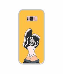 Amazon Brand - Solimo Designer Boy Shoes Pattern UV Printed Soft Back Case Mobile Cover for Samsung Galaxy S8 Plus