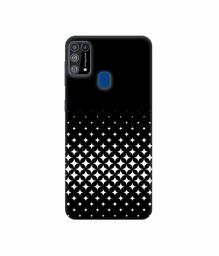 Amazon Brand - Solimo Designer Small Squre Pattern 3D Printed Hard Back Case Mobile Cover for Samsung Galaxy M31