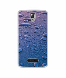 Amazon Brand - Solimo Designer Water Drops UV Printed Soft Back Case Mobile Cover for Lenovo A2010