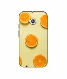 Amazon Brand - Solimo Designer Orange Texture 3D Printed Hard Back Case Mobile Cover for Motorola Moto E 2nd Generation