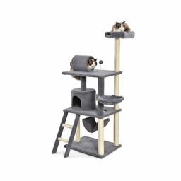 AmazonBasics Cat Tree - XX-Large, Grey (Renewed)