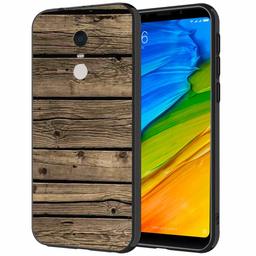 Amazon Brand - Solimo Designer Wooden Texture Printed Hard Back Case Mobile Cover for Xiaomi Redmi Note 5 (D204)