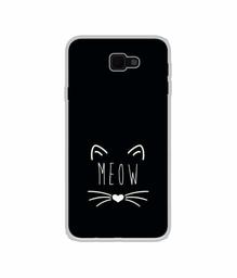 Amazon Brand - Solimo Designer Meow UV Printed Soft Back Case Mobile Cover for Samsung Galaxy J7 Prime