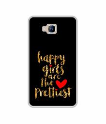 Amazon Brand - Solimo Designer Happy Girls are The Prettiest UV Printed Soft Back Case Mobile Cover for Lyf Wind 2