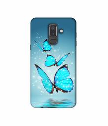 Amazon Brand - Solimo Designer Flying Butterflies 3D Printed Hard Back Case Mobile Cover for Samsung Galaxy J8