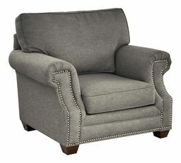 Amazon Brand – Stone & Beam Cedar Upholstered Accent Chair with Nailheads, 43