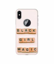 Amazon Brand - Solimo Designer Black Girl Magic 3D Printed Hard Back Case Mobile Cover for Apple iPhone Xs Max (Logo Cut)