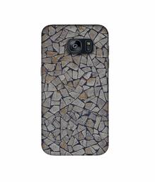 Amazon Brand - Solimo Designer Marble Pices 3D Printed Hard Back Case Mobile Cover for Samsung Galaxy S7 Edge