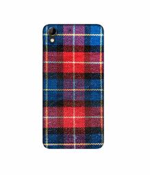 Amazon Brand - Solimo Designer Check Cloth 3D Printed Hard Back Case Mobile Cover for HTC Desire 728G