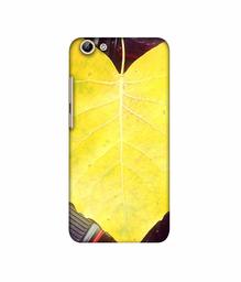 Amazon Brand - Solimo Designer Yellow Leaf 3D Printed Hard Back Case Mobile Cover for Vivo Y69