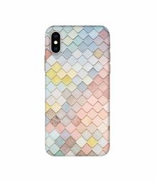 Amazon Brand - Solimo Designer Small Squre Texture 3D Printed Hard Back Case Mobile Cover for Apple iPhone Xs Max