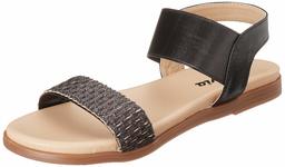 Flavia Women's Black Fashion Sandals-9 UK (41 EU) (10 US) (FL124/BLK)