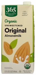 365 by Whole Foods Market, Organic Shelf-Stable Almondmilk, Unsweetened - Original, 32 Fl Oz