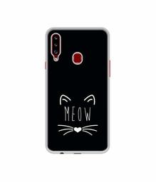 Amazon Brand - Solimo Designer Meow UV Printed Soft Back Case Mobile Cover for Samsung Galaxy A20s