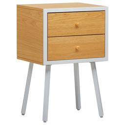 Amazon Brand – Rivet Two-Toned Modern Nightstand 15.75