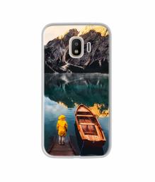 Amazon Brand - Solimo Designer Lake View UV Printed Soft Back Case Mobile Cover for Samsung Galaxy J4