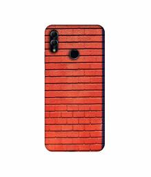 Amazon Brand - Solimo Designer Red and Purple Brick 3D Printed Hard Back Case Mobile Cover for Honor 10 Lite