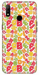 Amazon Brand - Solimo Designer Alphabet Pattern Design 3D Printed Hard Back Case Mobile Cover for Realme 3 / Realme 3i