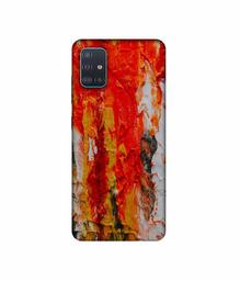 Amazon Brand - Solimo Designer Orange Color Spread 3D Printed Hard Back Case Mobile Cover for Samsung Galaxy A51