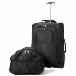 Eono Essentials Ryanair, Volotea y Vueling Bagaglio a Mano 55x35x20 Trolley e 35x20x20 Borsa de Cabina - Portare due!