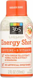 365 Everyday Value, Liquid Energy Shot, Natural Mandarin Orange Flavor, 2 fl oz