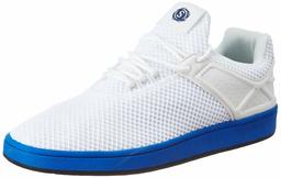 Amazon Brand - Symbol Men's White Mesh Sneakers-9 UK (43 EU) (10 US) (AZ-YS-163C)