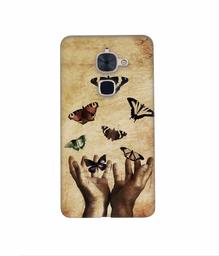 Amazon Brand - Solimo Designer Butterflies 3D Printed Hard Back Case Mobile Cover for LeTV Le 2