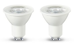 AmazonBasics - Lampadina LED GU10, 5,5 W a 50 W, 345 lumen, dimmerabile, confezione da 2