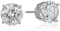 IGI Certified 18k White Gold Lab Created Diamond Stud Earrings (4 cttw, G-H Color, VS1-VS2 Clarity)