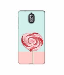 Amazon Brand - Solimo Designer Round Candy 3D Printed Hard Back Case Mobile Cover for Nokia 3.1