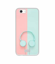 Amazon Brand - Solimo Designer Head Phone UV Printed Soft Back Case Mobile Cover for Lyf C451