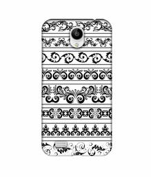 Amazon Brand - Solimo Designer Black Multi Patterns 3D Printed Hard Back Case Mobile Cover for Vivo Y21L