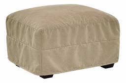 Amazon Brand – Stone & Beam Conner Slipcover Ottoman, 28