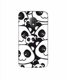 Amazon Brand - Solimo Designer Panda Texture 3D Printed Hard Back Case Mobile Cover for Motorola Moto G4 Play