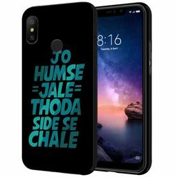 Amazon Brand - Solimo Designer Thoda Sidhe Se Chale Printed Hard Back Case Mobile Cover for Xiaomi Redmi Note 6 pro (D1304)