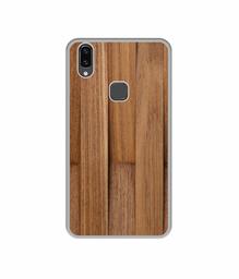 Amazon Brand - Solimo Designer Wooden Art UV Printed Soft Back Case Mobile Cover for Vivo V9