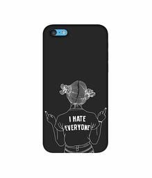 Amazon Brand - Solimo Designer I Hate Everyone 3D Printed Hard Back Case Mobile Cover for Apple iPhone 5C