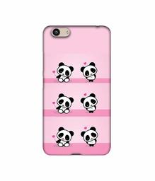 Amazon Brand - Solimo Designer Panda Pattern 3D Printed Hard Back Case Mobile Cover for Vivo Y53