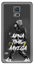 Amazon Brand - Solimo Designer Apna Time Ayega Design 3D Printed Hard Back Case Mobile Cover for Samsung Galaxy S5