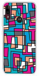 Amazon Brand - Solimo Designer Multicolor Visual Art Pattern Printed Soft Back Case Mobile Cover for Motorola Moto E6s / Motorola Moto E6 Plus