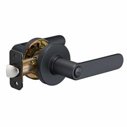 AmazonBasics Contemporary Reno Door Lever - Privacy - Matte Black