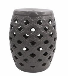 Amazon Brand – Ravenna Home Moroccan-Pattern Ceramic Garden Stool or Side Table, 16