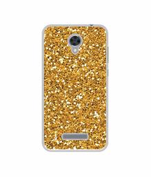 Amazon Brand - Solimo Designer Golden Sparkle UV Printed Soft Back Case Mobile Cover for Panasonic Eluga i2 Active