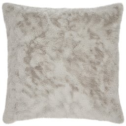 Amazon Brand – Stone & Beam Modern Soft Faux Fur Throw Pillow - 20 x 20 Inch, Grey